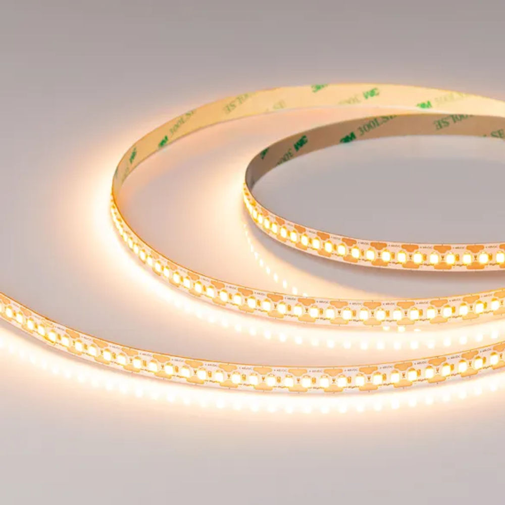 Светодиодная лента UL-A180-10mm 48V Warm2400-CX2 (19 W/m, IP20, 10m) (Arlight, 7 лет) 063799