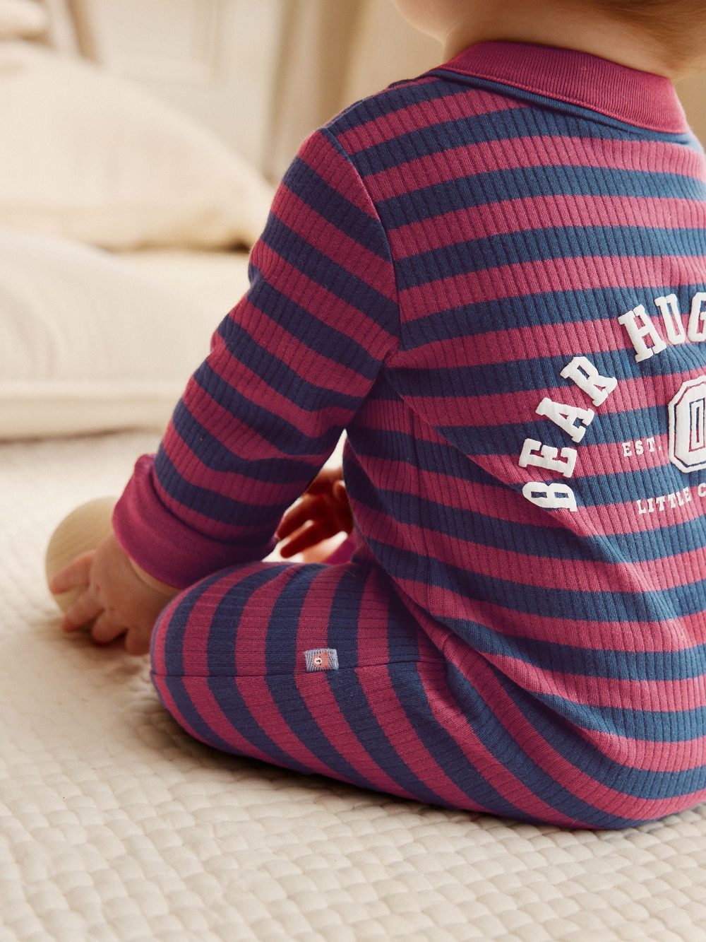 Комбинезон / Cлип для малышей Next F35-920, 3 шт., Бордовый, Голубой