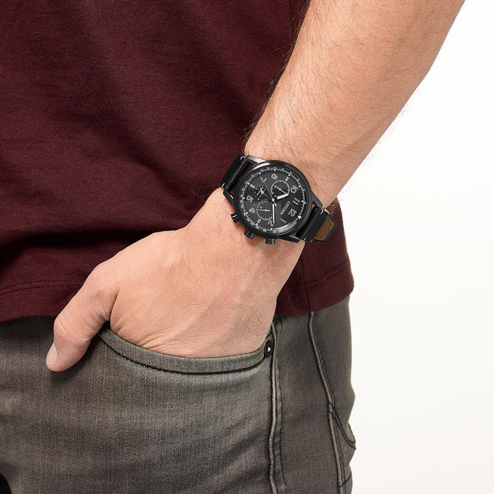 Мужские японские наручные часы Citizen CA4425-28E