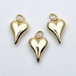Подвеска Сердце, цвет золото, размер 15*10 мм, цена за 1 шт