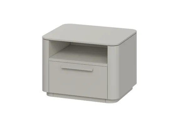 Тумба прикроватная Tammi 1 полка 1 ящик ширина 50 см (серо-бежевый)