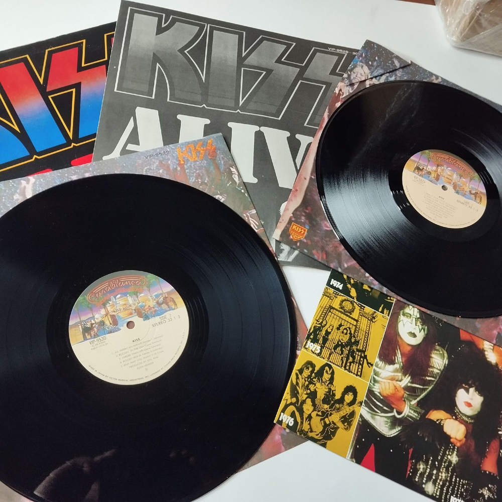 Винтажная виниловая пластинка LP Kiss Alive II (Japan 1977) (No Obi) God Of Thunder