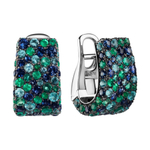 Серьги с Изумрудами, Сапфирами и Турмалинами Параиба, E0256-0/43