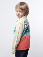 Поло для мальчика с длинным рукавом