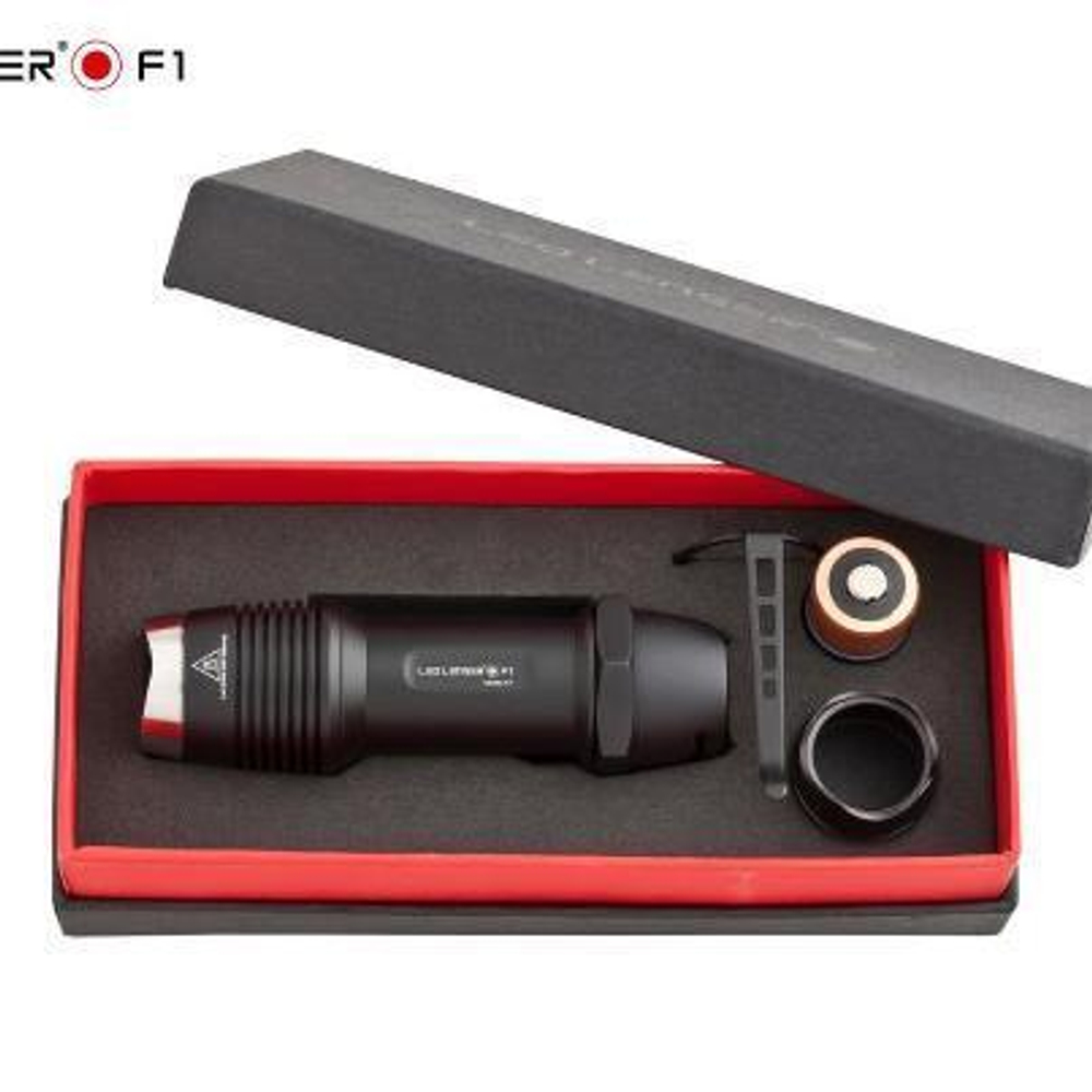Фонарь светодиодный LED Lenser F1, 400 лм., 1-CR123