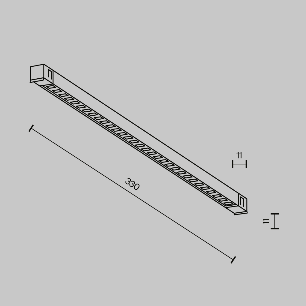 Трековый светодиодный светильник Maytoni Exility X Points TR241-2-6W4K-B