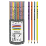 Карандаш ч/г заточенный, трёхгранный HB "Colorio. Хештег" (Академия Групп)