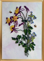 "Аквилегия"-3008ЦВ вышивка