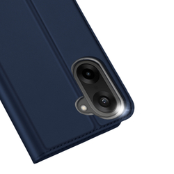 Чехол книжка из PU кожи синего цвета от Dux Ducis для OnePlus Nord CE5 и Ace 5 Racing, серия Skin Pro Series Case