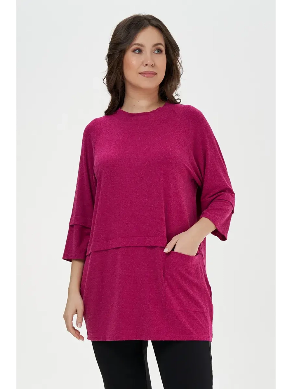 Туника джемпер удлиненный