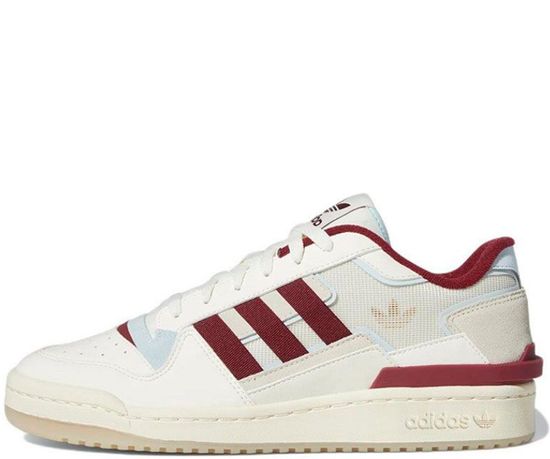 Кроссовки Adidas Forum Exhibit Low White/Burgundy