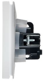 FORTE&PIANO Розетка 1-местная с заземлением с защитными шторками и крышкой винтовое крепление 16А IP44 FP221 белый IEK