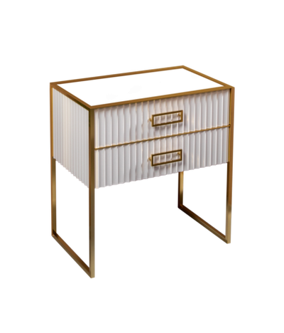 Тумба Armadi Art Monaco 80 см h74 см белая глянец + золото под раковину чашу 867-080-WG