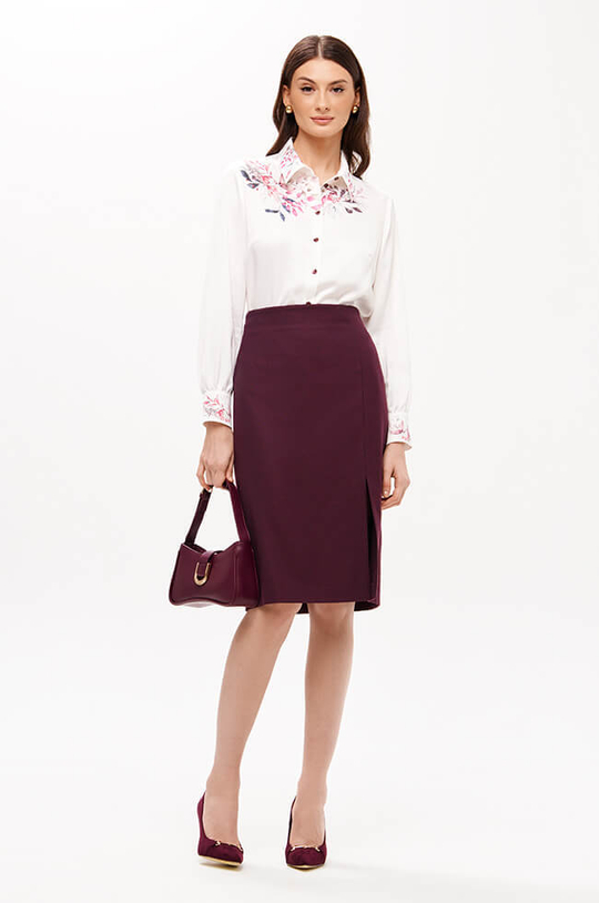 4905 Юбка женская (бордо)