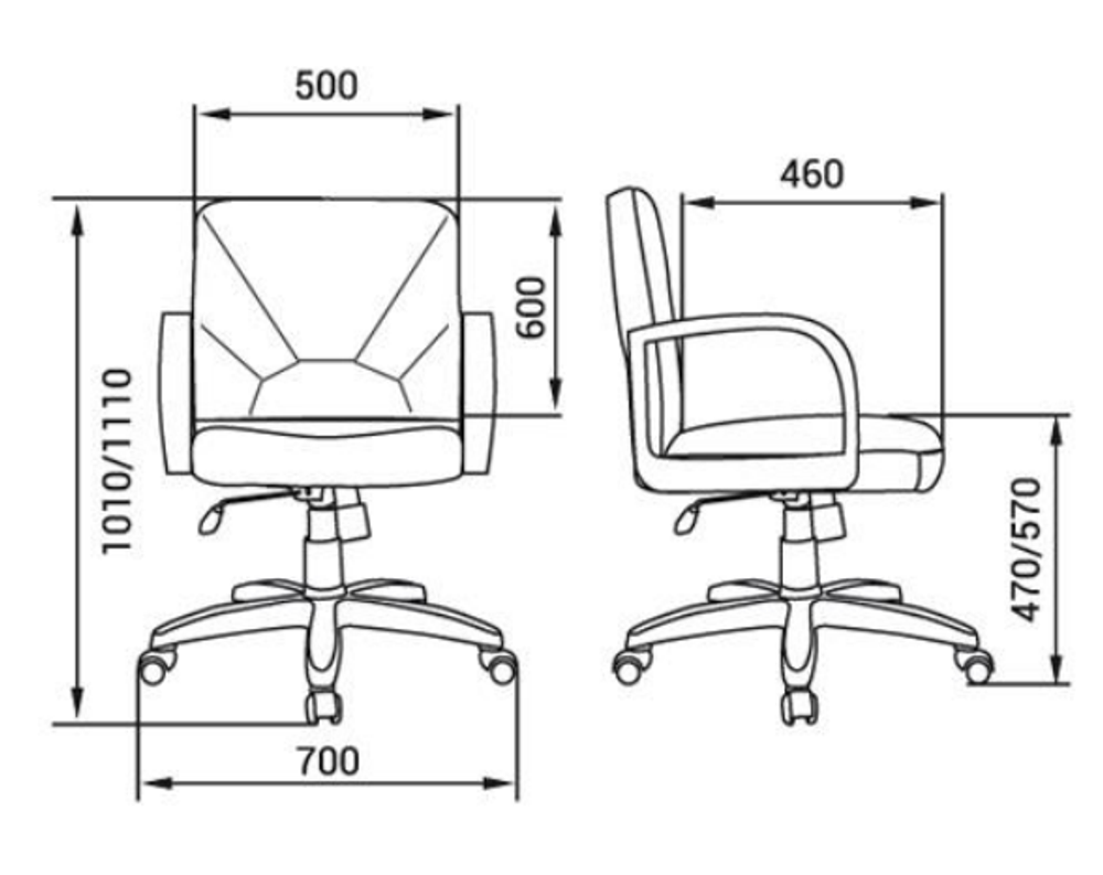 Кресло для руководителя МЕНЕДЖЕР СТАНДАРТ КОРОТКИЙ