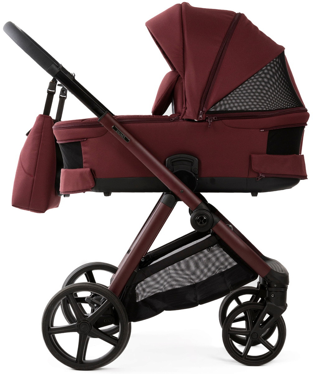 Детская коляска Adamex Sigma Natura 2 в 1 SI-18-RUBY (РУБИНОВЫЙ)
