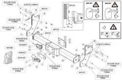 Фаркоп Brink (Thule) 605300 для FORD TRANSIT 14-(паспорт и сертификат в комплекте)(без электрики)