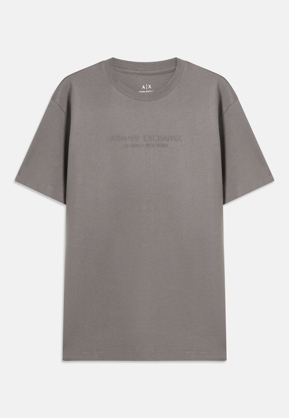 Armani Exchange T-SHIRT REGULAR FIT - Футболка с принтом - Серый