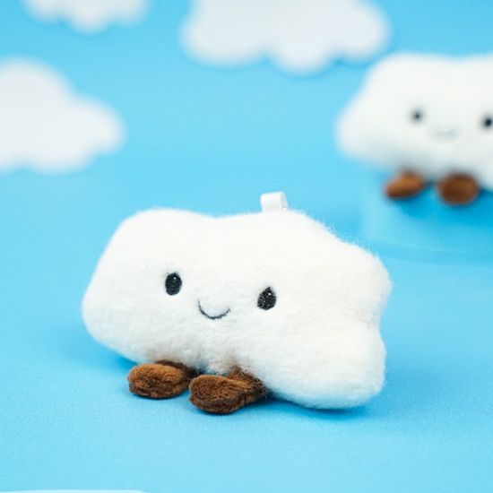 Мягкий брелок Облако белый, 10 см