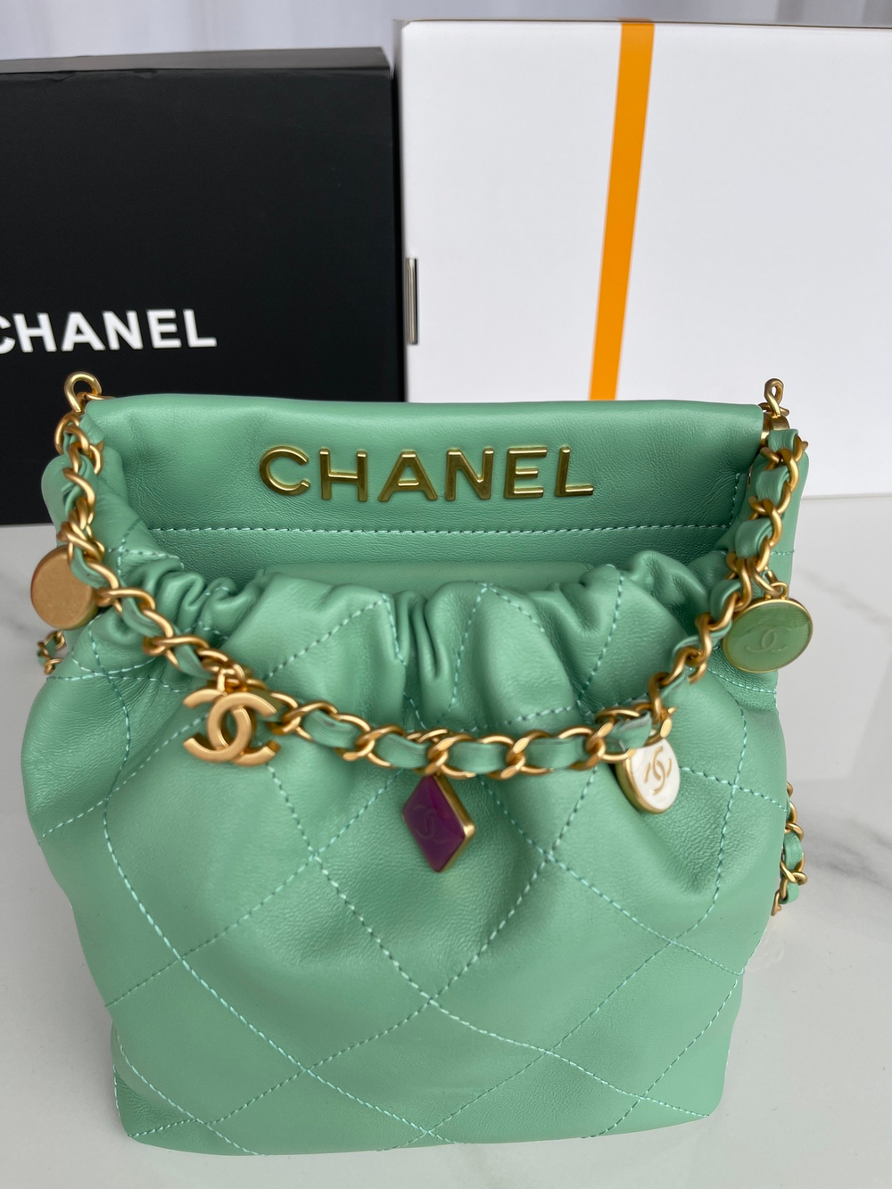 Chane1 Small Bucket Bag 17 cm