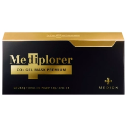 Mediplorer Премиальная гелевая маска СО2 для лица Медиплорер- CO2 Gel Mask Premium, гель 28 г х 6 шт., порошок 1.9 г х 6 шт.