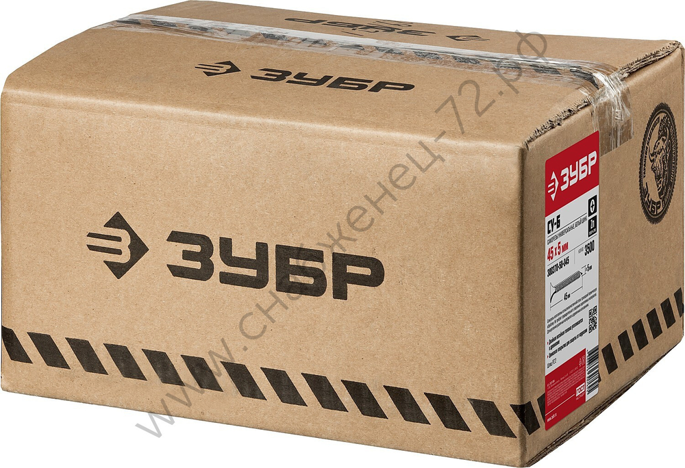 ЗУБР СУ-Б 45 x 5.0 мм, белый цинк, универсальный саморез, 3500 шт (300370-50-045)