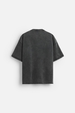 ZARA ТОЛСТОВКА RELAXED FIT С ЭФФЕКТОМ ПОТЕРТОСТИ, ТЕМНЫЙ АНТРАЦИТ