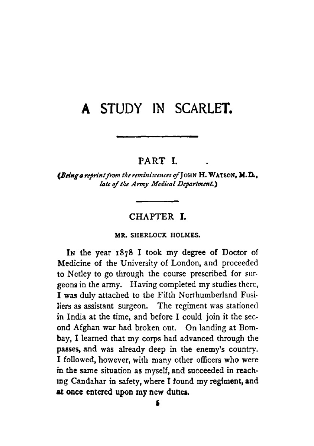 A study in scarlet; a novel | Doyle Arthur Conan