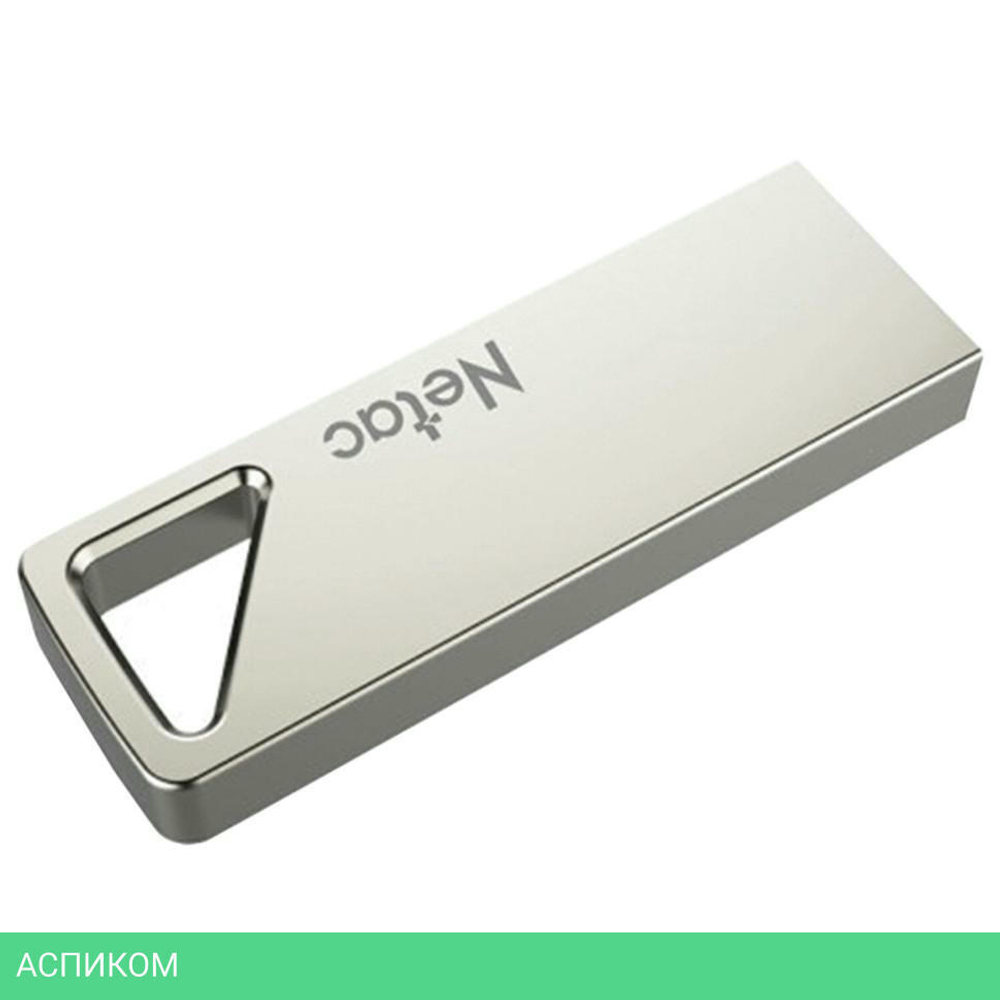 USB Flash-накопитель Netac Pen Drive 16 GB USB 2.0 серебристый (NT03U326N-016G-20PN)
