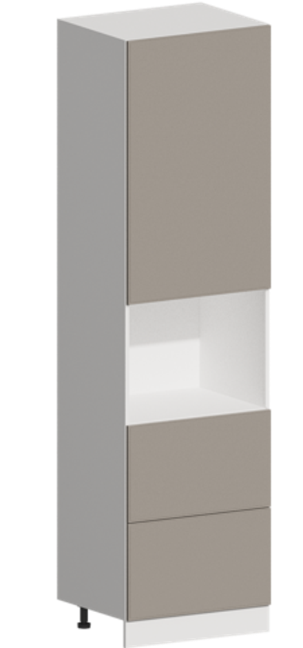 Кухня Модуль ШП2Я 600 Графит / Грей Софт