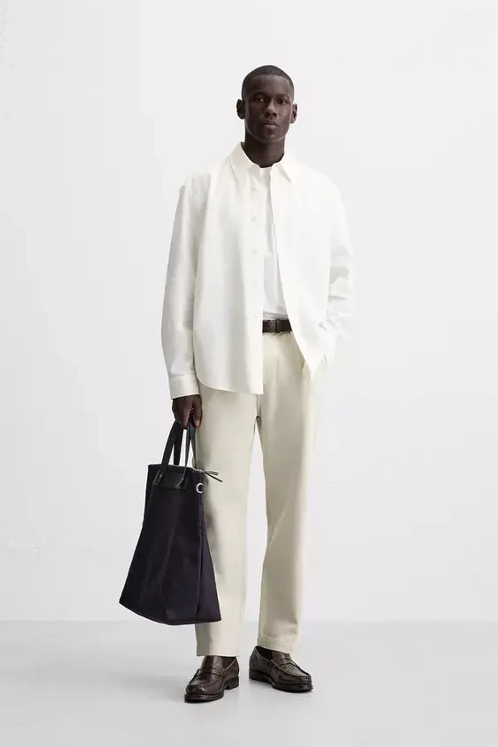 ZARA БРЮКИ REGULAR FIT СО СКЛАДКАМИ, КАМЕННО-СЕРЫЙ