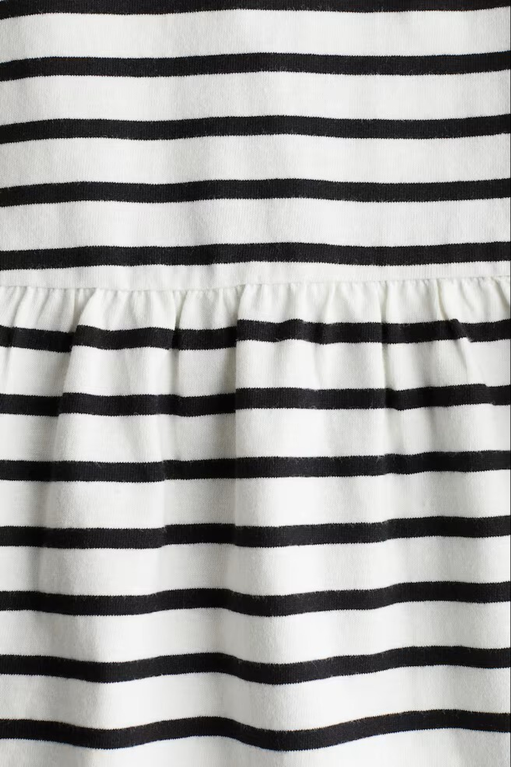 H&M Хлопковое платье, белый/черный