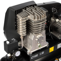 WDK-91054 Компрессор поршневой с ременным приводом: 541 л/мин, 3 КВт, 380 В, ресивер 100 л