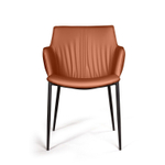 Стул с подлокотниками Sofia, экокожа soft-touch, терракот