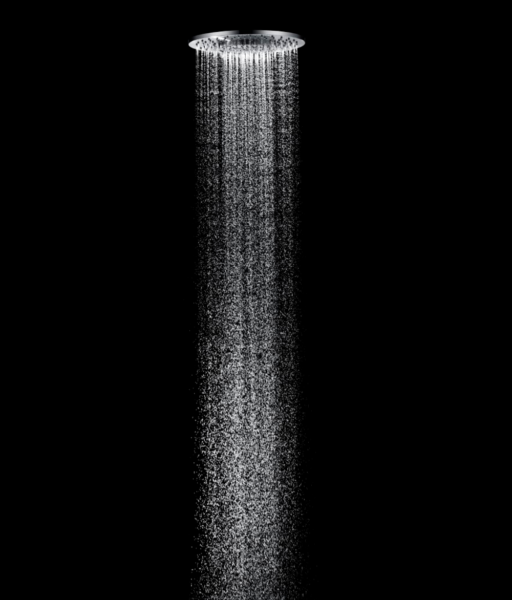 Потолочный душ круглый 3-х функциональный из нерж. стали SHINE GUN METAL