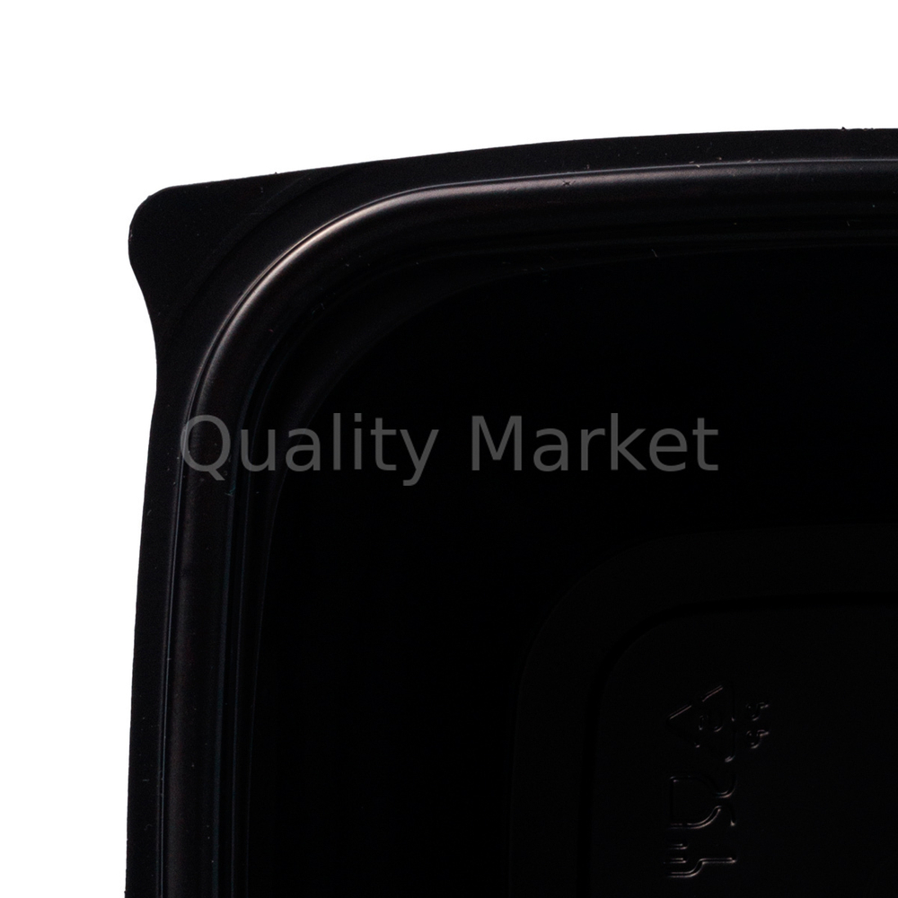 Одноразовый контейнер 500 мл черный 126*126*60 мм СпК-1212 ПЭТ