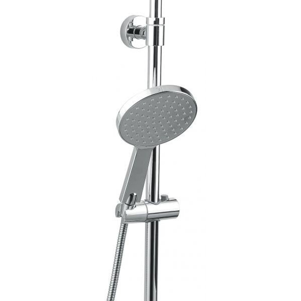 Душевая стойка Timo Helmi SX-1070/00 1060 chrome white, 3-х режимная, белая/хром