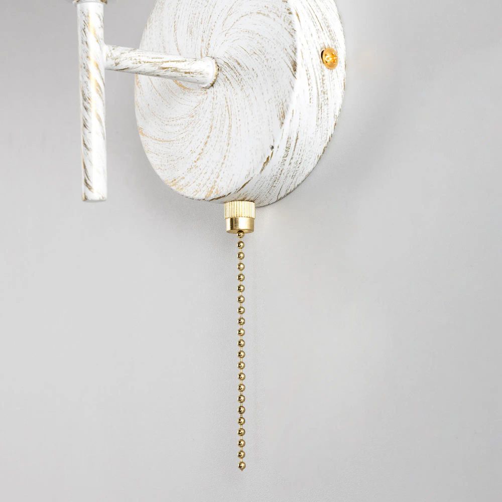 Citilux Флорида CL148310 Бра с выключателем Белое с патиной