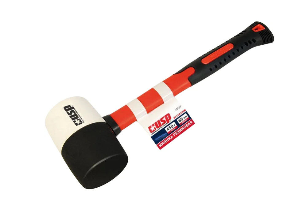 45527 Киянка резиновая комбинир. фиберглас.ручка 450г