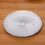 Тарелка 32см «Нимфа» серебро