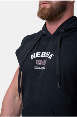 Мужская футболка Nebbia Golden Era ragtop hoodie 197 black