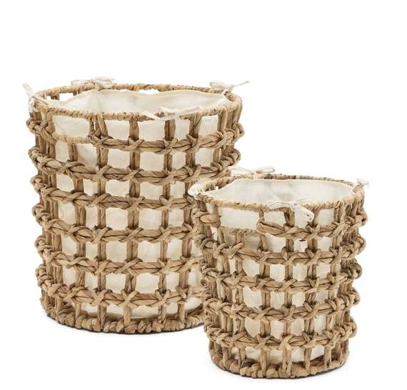 Набор из 2 корзин Dena из натурального волокна Ø30 и Ø38 см
