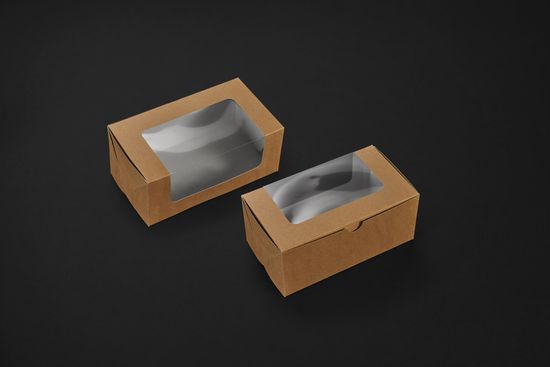 Упаковка с окном для фасовки кекса