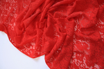 Гипюр стрейч красный