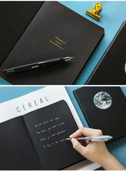 Блокнот из черной бумаги MUKE Bullet Dot Journal EARTH B6 (65301) 7