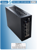 Внешняя видеокарта EGPu Wikingoo T4K3 - 240W + MSI GeForce RTX 4060 8Gb. Thunderbolt 3/4.