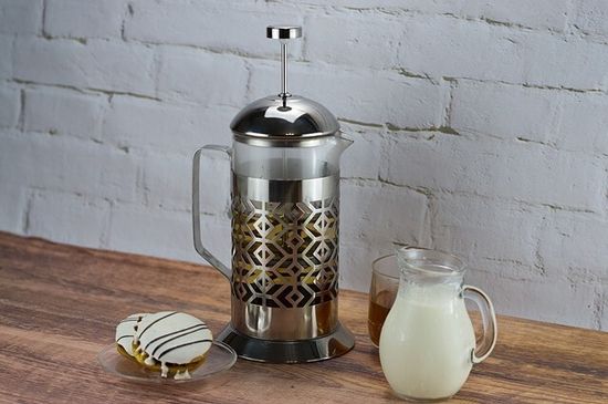 Френч-пресс 600 мл. Kamille KM 0773M нержавеющая сталь, стекло