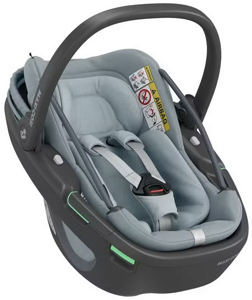 Детская коляска Maxi-Cosi Fame 3 в 1 с автокреслом Coral 360 Essential grey Twillic Graphite/графит