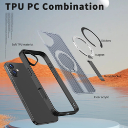 Прозрачный чехол Mesh Pro Magnetic Case для iPhone 16