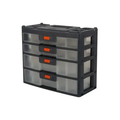 Сет для мелочей Expert 4 секции серо-свинцовый/оранжевый